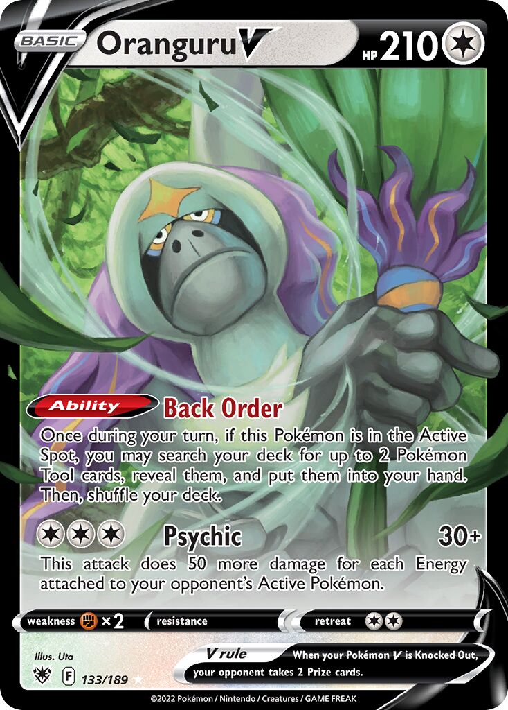 Oranguru V - 133/189 - Holo Rare V
