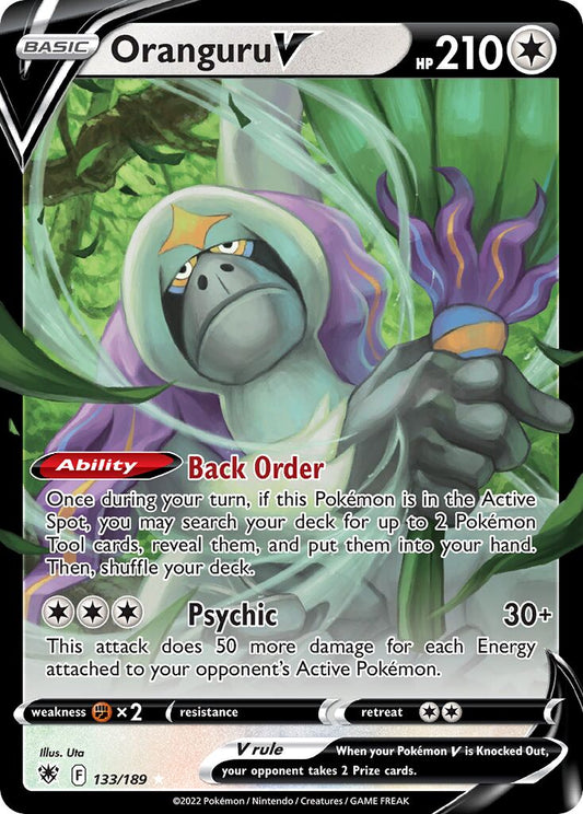 Oranguru V - 133/189 - Holo Rare V