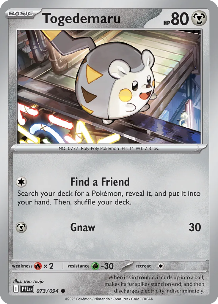 Togedemaru - 073/094 - Common