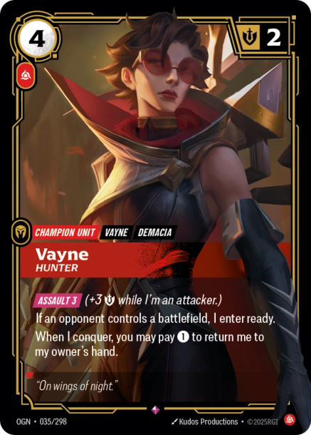 VAYNE, HUNTER - OGN-035/298 (Foil)