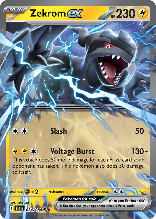 Zekrom ex - 034/086 - Double Rare