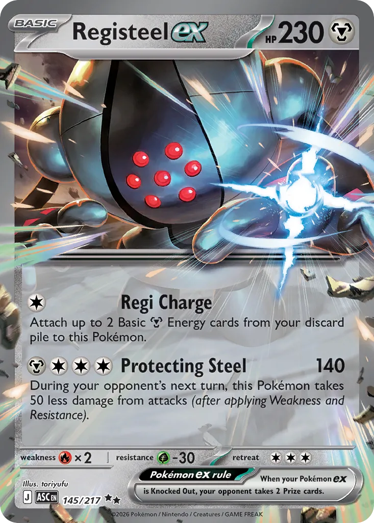 Registeel ex - 145/217 - Double Rare