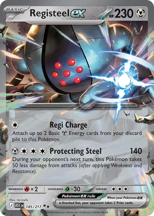 Registeel ex - 145/217 - Double Rare
