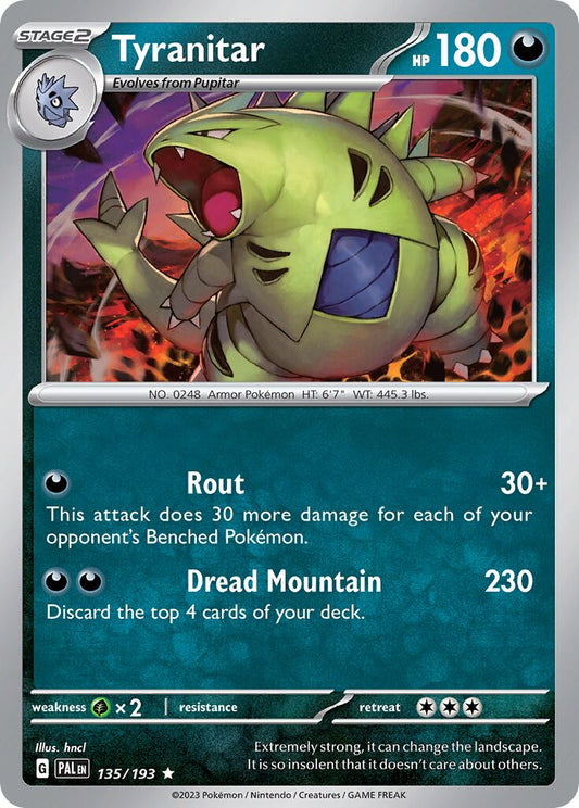 Tyranitar - 135/193 - Rare