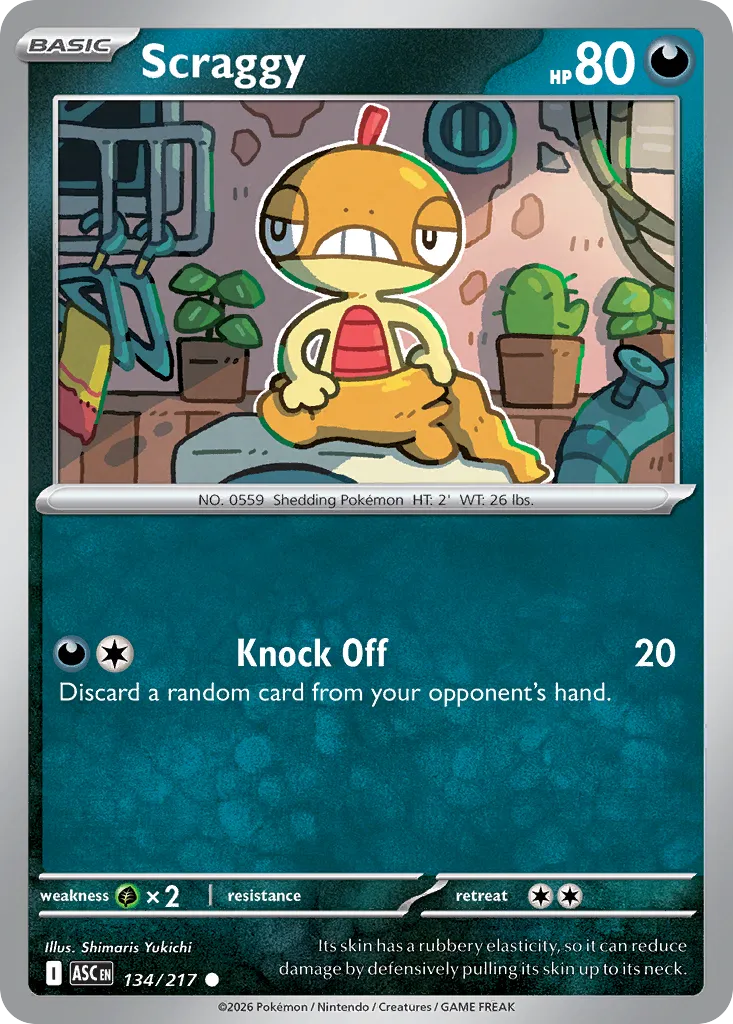 Scraggy - 134/217 - Common