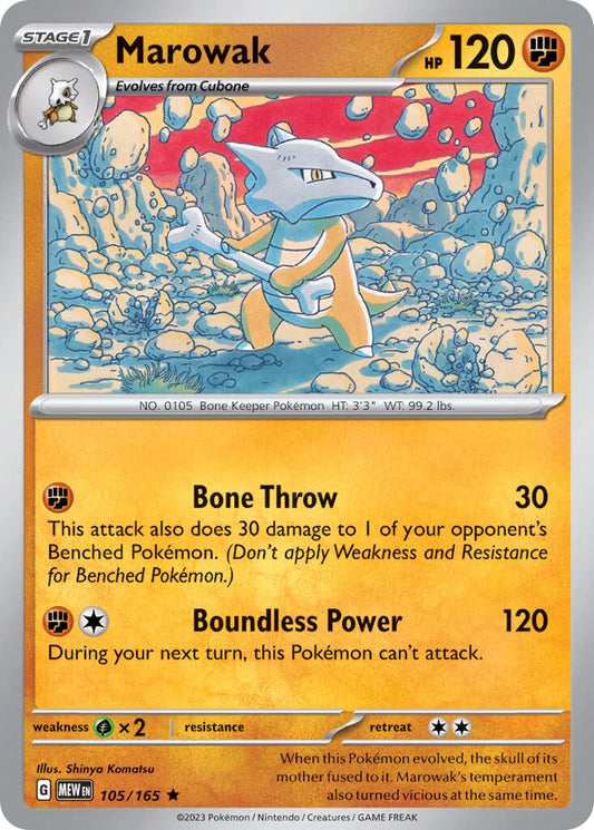 Marowak - 105/165 - Rare