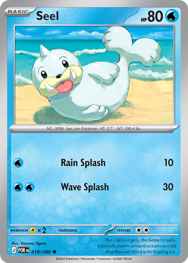 Seel - 018/088 - Common Reverse Holo (Español LA)
