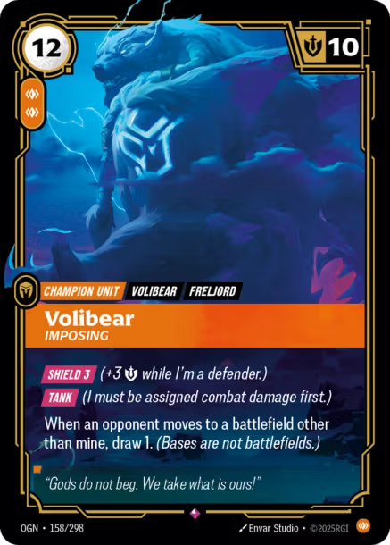 VOLIBEAR, IMPOSING - OGN-158/298 (Foil)