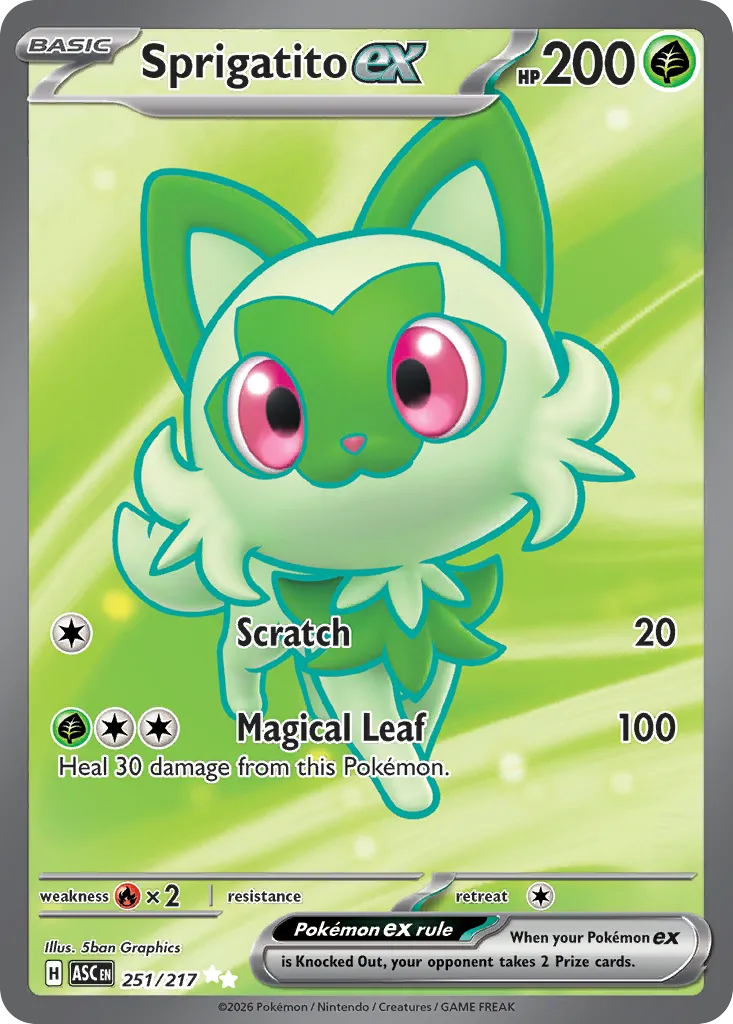 Sprigatito ex - 251/217 - Ultra Rare