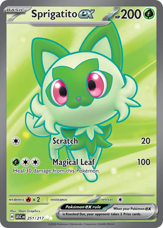 Sprigatito ex - 251/217 - Ultra Rare