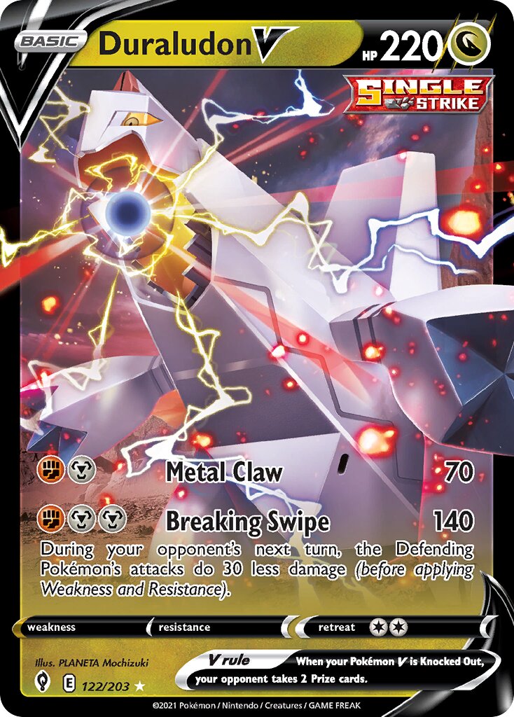 Duraludon V - 122/203 - Holo Rare V