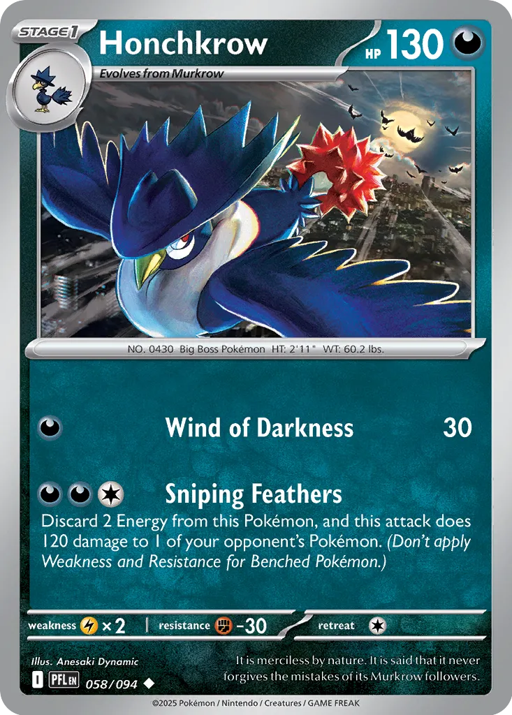 Honchkrow - 058/094 - Uncommon