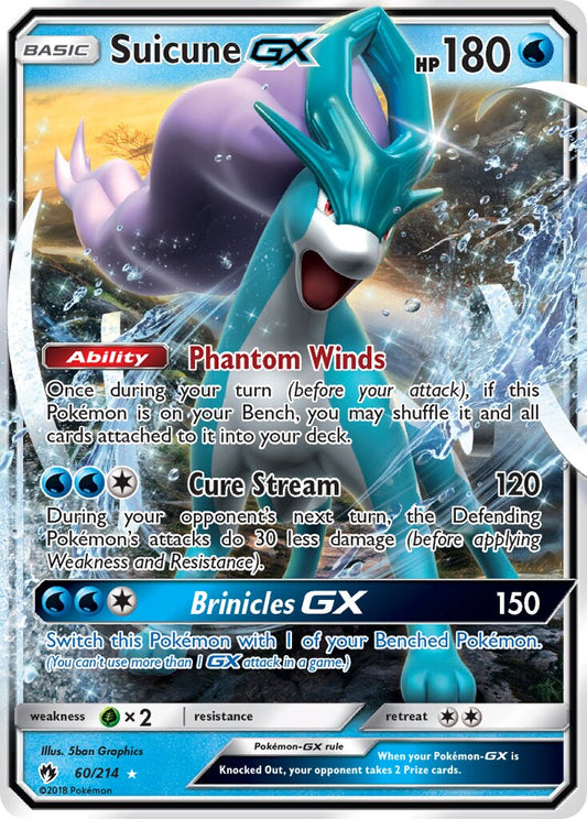 Suicune-GX - 60/214 - Rare Holo GX