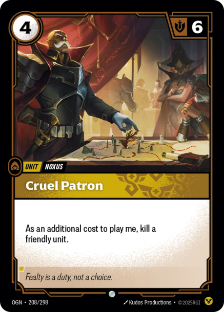 CRUEL PATRON - OGN-208/298