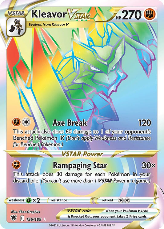 Kleavor VSTAR - 196/189 - Rare Rainbow