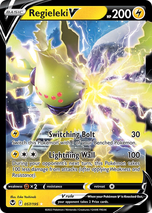 Regieleki V - 057/195 - Holo Rare V