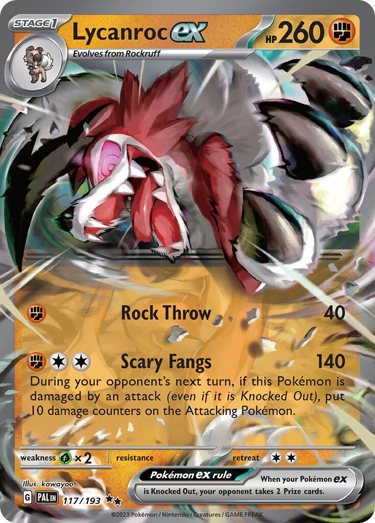 Lycanroc ex - 117/193 - Double Rare
