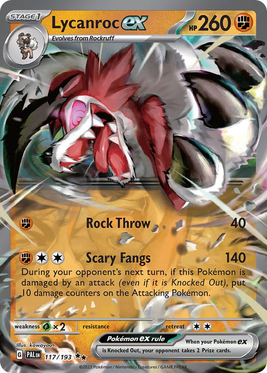 Lycanroc ex - 117/193 - Double Rare