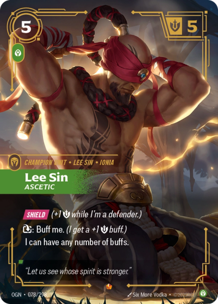 LEE SIN, ASCETIC - OGN-078/298 (Foil)