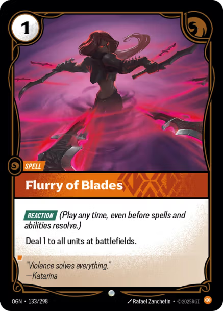 FLURRY OF BLADES - OGN-133/298 (Foil)