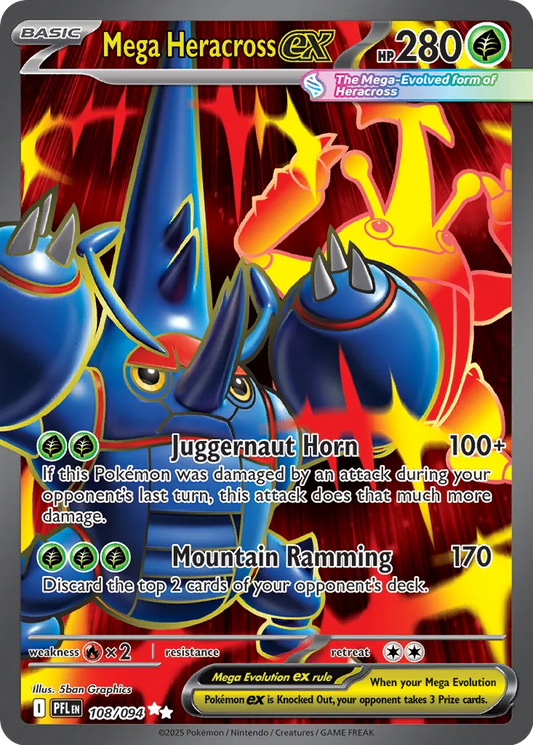 Mega Heracross ex - 108/094 - Ultra Rare