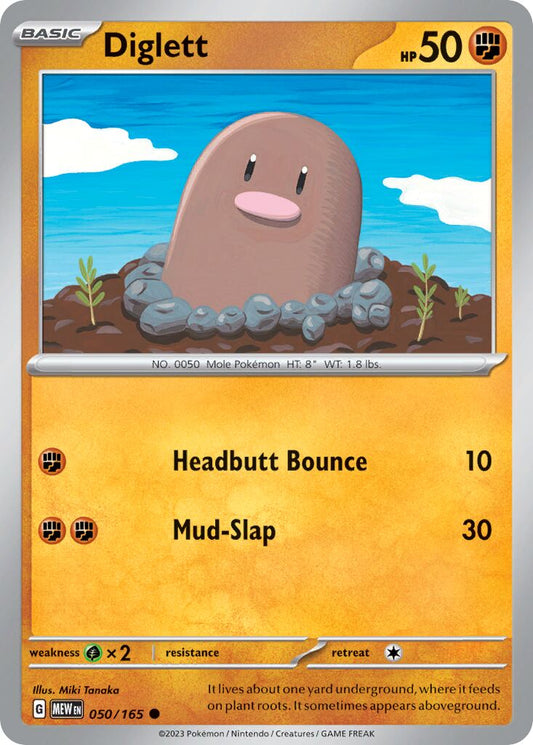 Diglett - 050/165 - Common