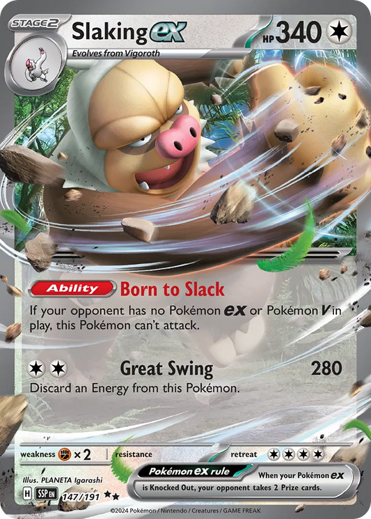 Slaking ex - 147/191 - Double Rare