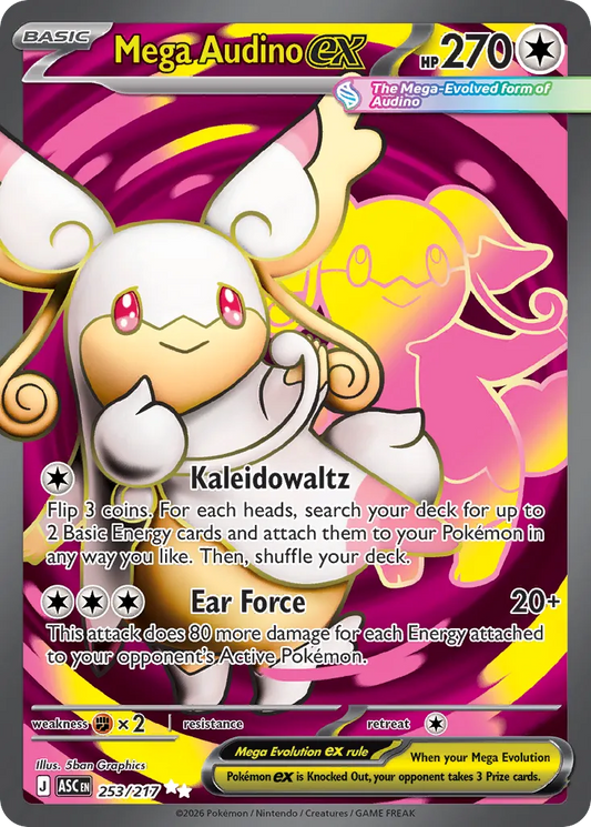 Mega Audino ex - 253/217 - Ultra Rare