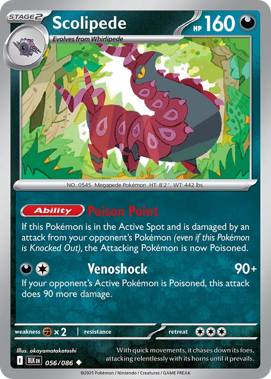 Scolipede - 056/086 - Uncommon