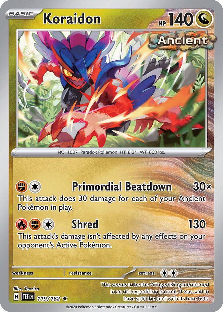 Koraidon - 119/162 - Rare