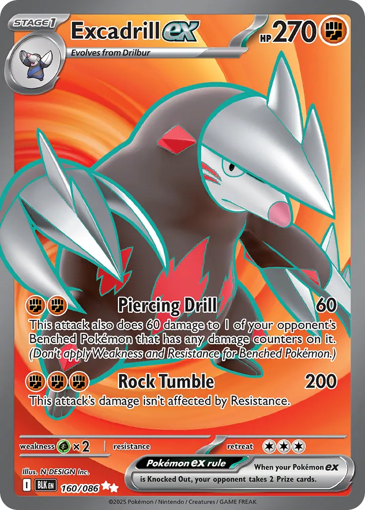 Excadrill ex - 160/086 - Ultra Rare