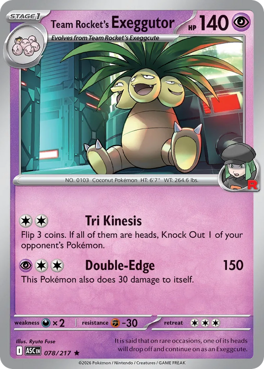 Team Rocket's Exeggutor - 078/217 - Rare