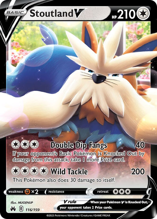 Stoutland V - 116/159 - Holo Rare V