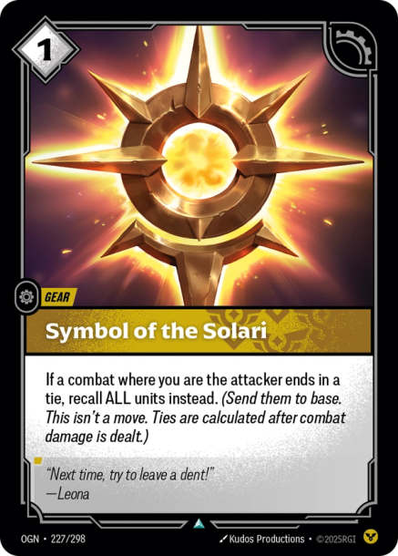 SYMBOL OF THE SOLARI - OGN-227/298 (Foil)