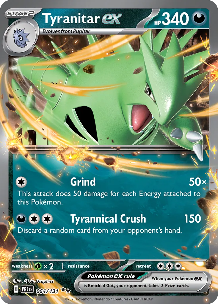 Tyranitar ex - 064/131 - Double Rare