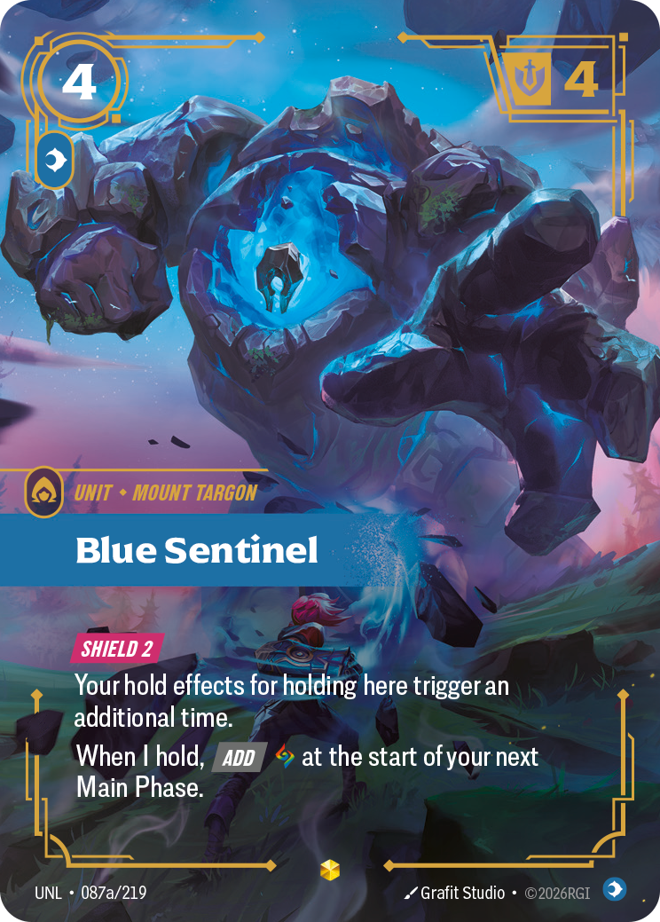 Blue Sentinel (Alternate Art) - 087A/219 (Foil)
