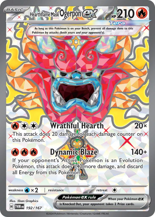 Hearthflame Mask Ogerpon ex - 192/167 - Ultra Rare