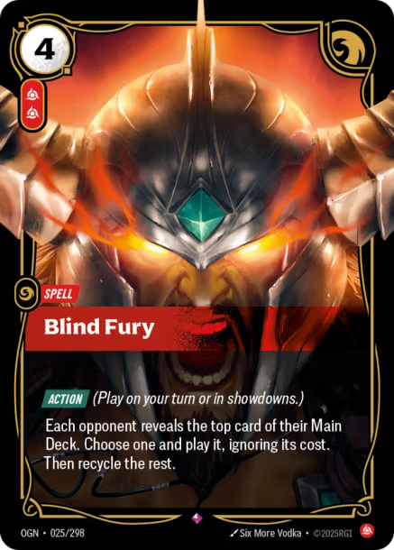 BLIND FURY - OGN-025/298 (Foil)