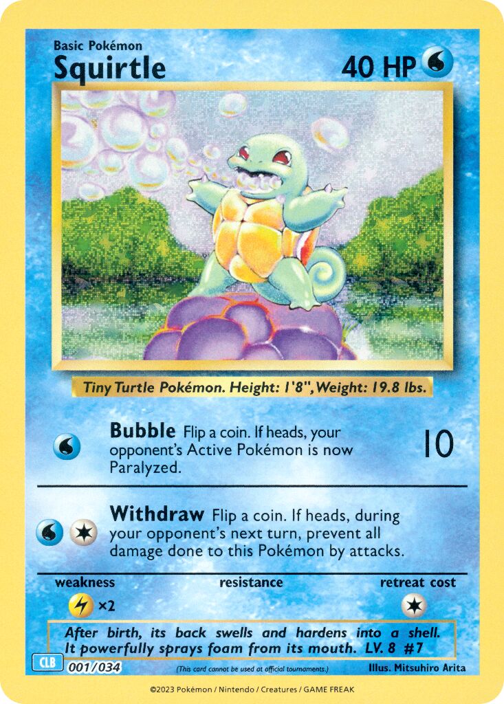 Squirtle - 001/034 - Classic Collection