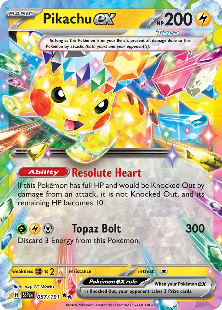 Pikachu ex - 057/191 - Double Rare