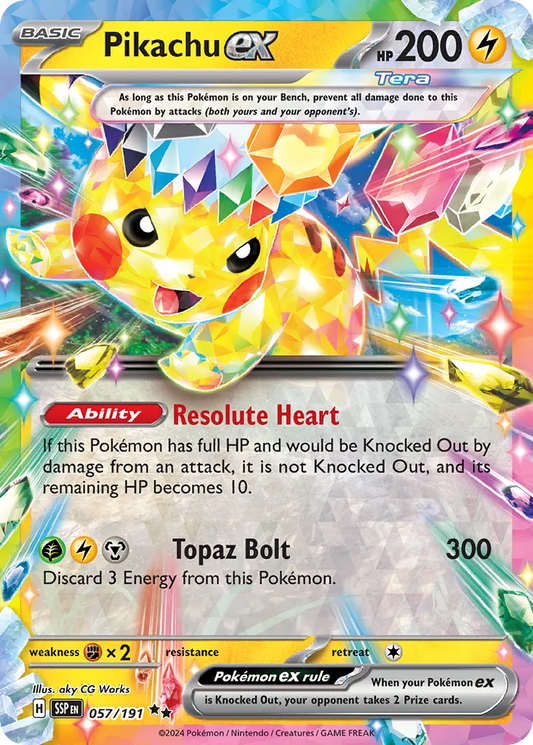 Pikachu ex - 057/191 - Double Rare