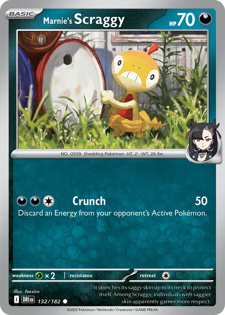Marnie's Scraggy - 132/182 - Common