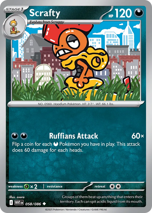 Scrafty - 058/086 - Uncommon