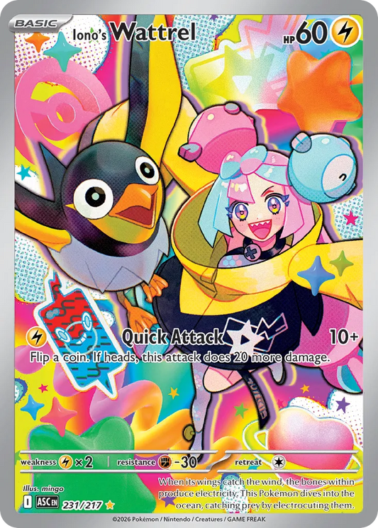 Iono's Wattrel - 231/217 - Illustration Rare