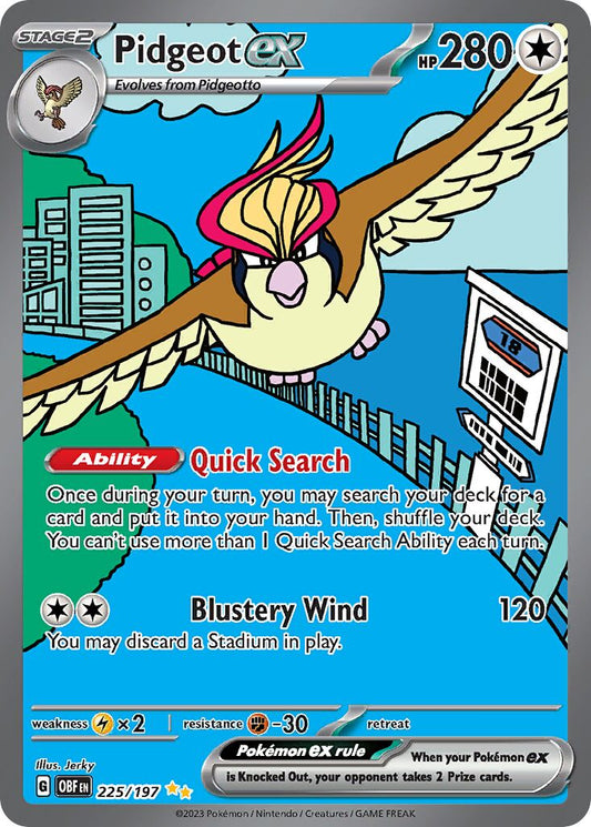 Pidgeot ex - 225/197 - Special Illustration Rare