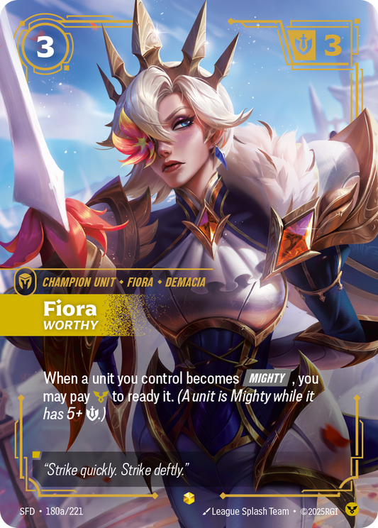 Fiora - Worthy (Alternate Art) - 180A/221 (Foil)
