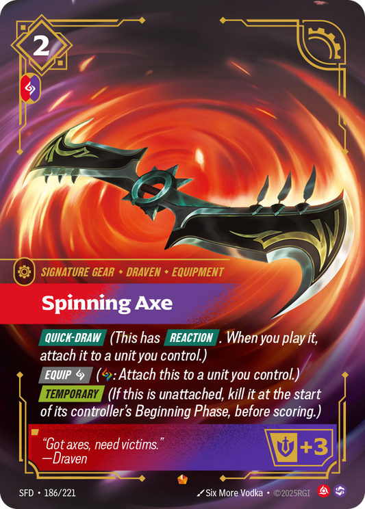 Spinning Axe - 186/221 (Foil)