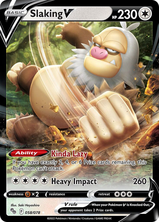 Slaking V - 058/078 - Holo Rare V