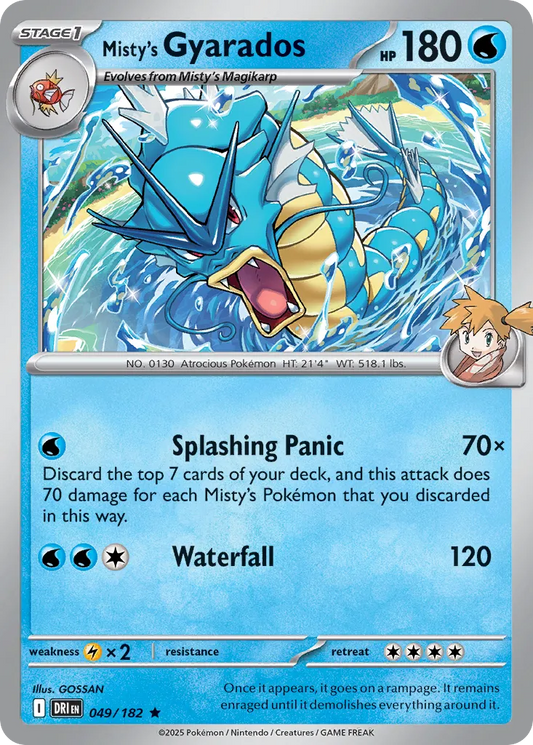 Misty's Gyarados - 049/182 - Rare