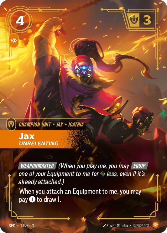 Jax - Unrelenting - 119/221 (Foil)